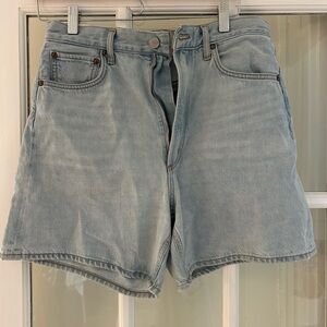 AGOLDE high waisted denim shorts - like new